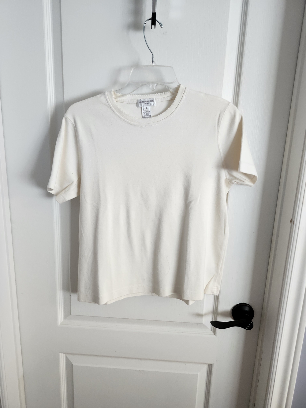 Classic Short Sleeve Crew Tee in Cream